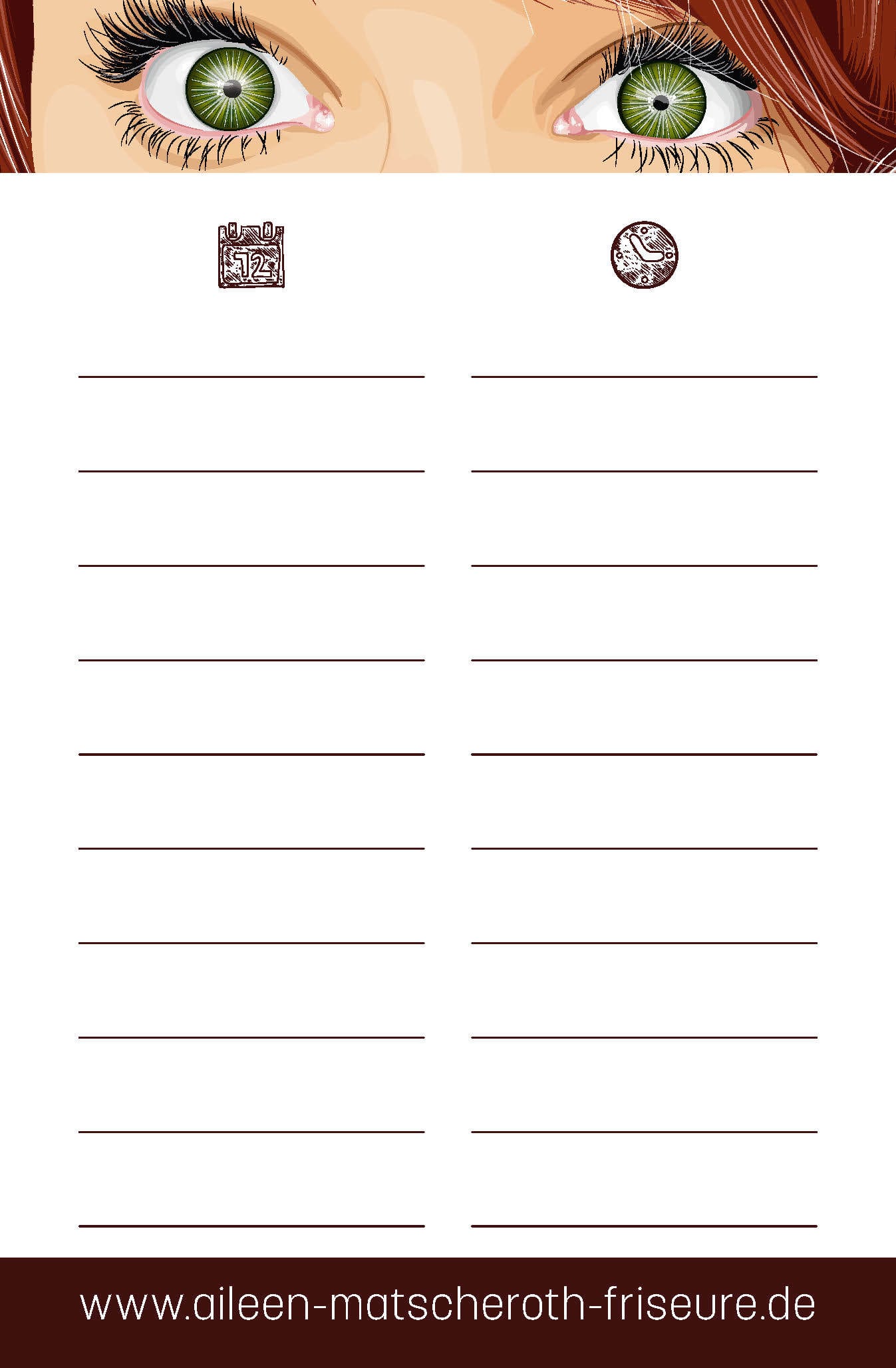Terminkarte | Aileen Matscheroth Friseure