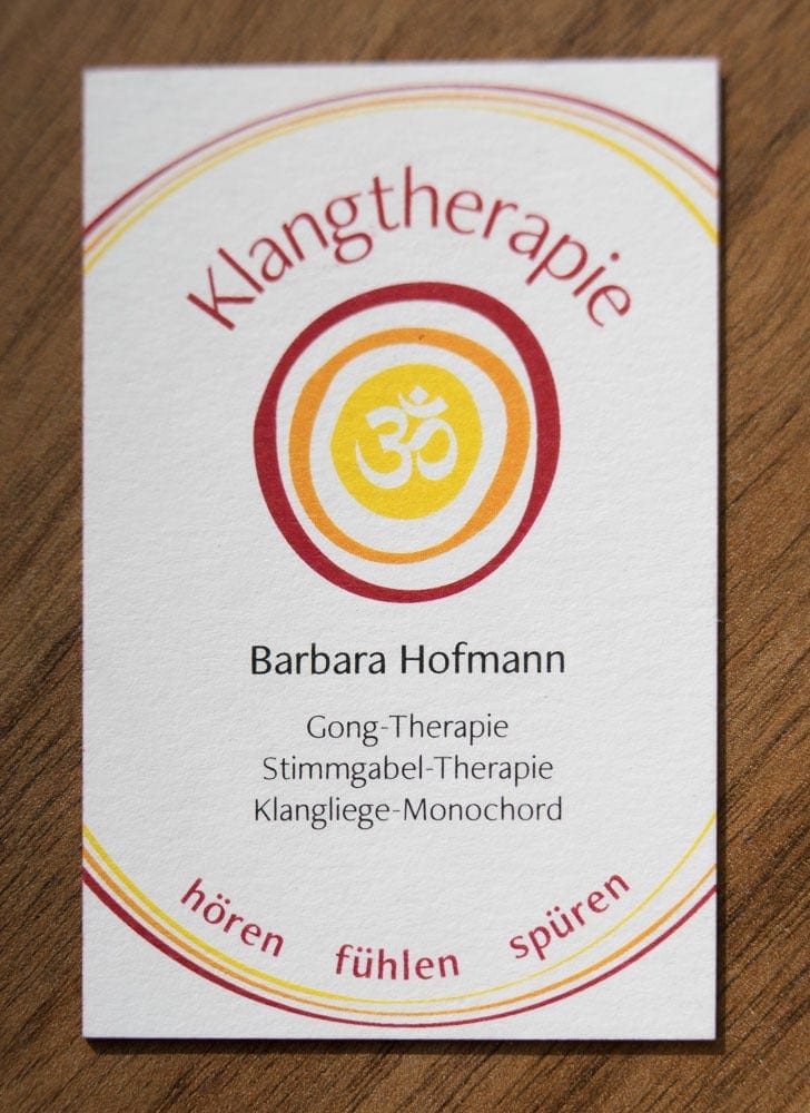Visitenkarte | Klangtherapie_Barbara Hofmann