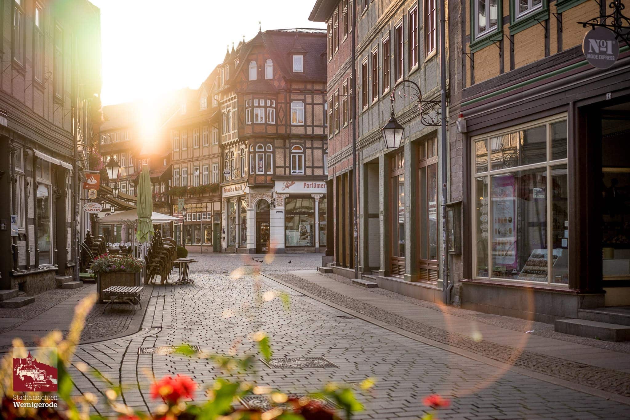 Westernstraße und Marktplatz, Wernigerode