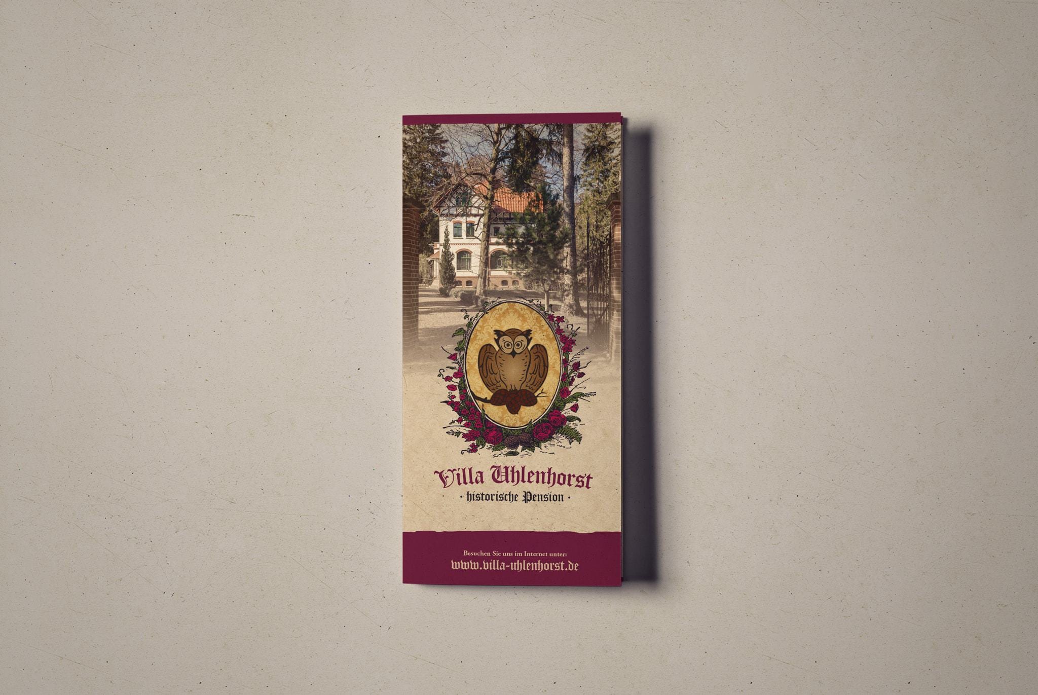 Flyer im Altarfalz | Villa Uhlenhorst, Wernigerode