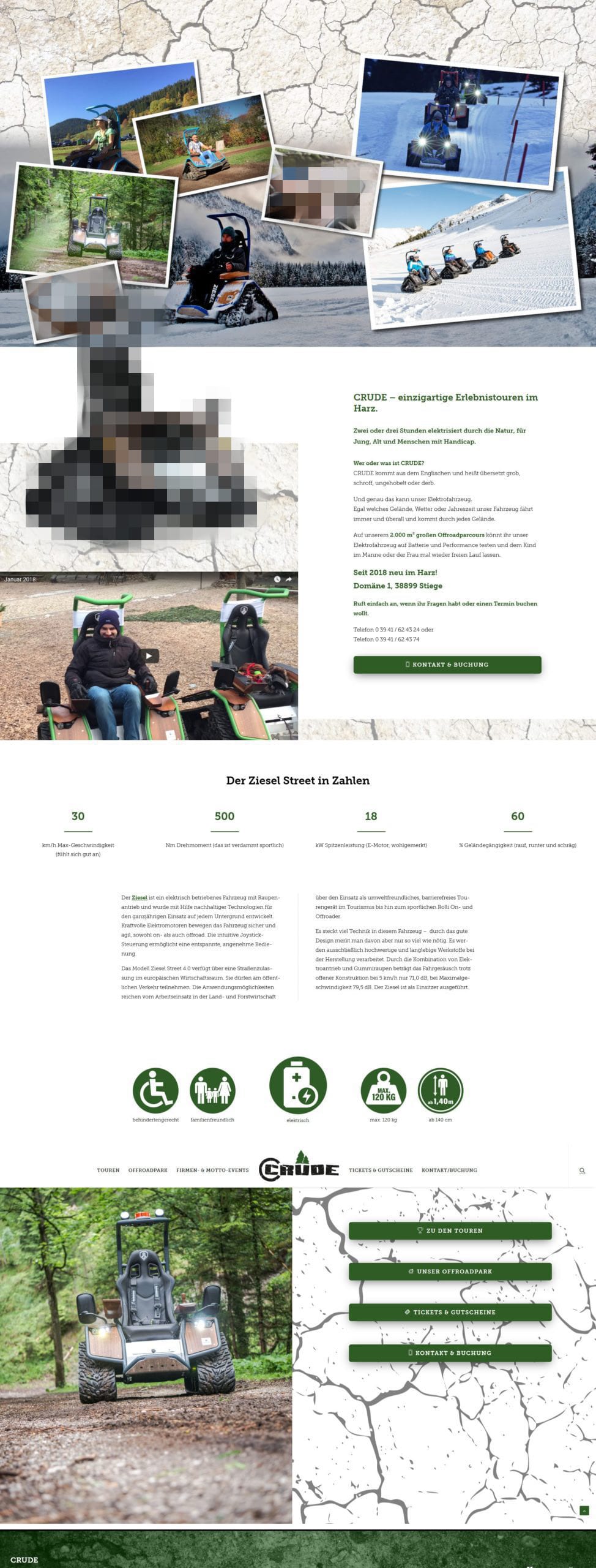 Crude Harz | Webdesign