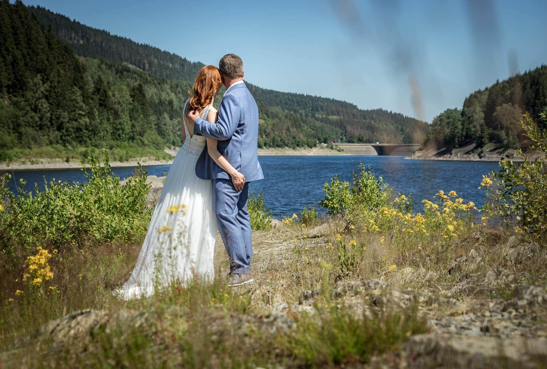 Hochzeitsfotos Katja und Michael - Okertalsperre