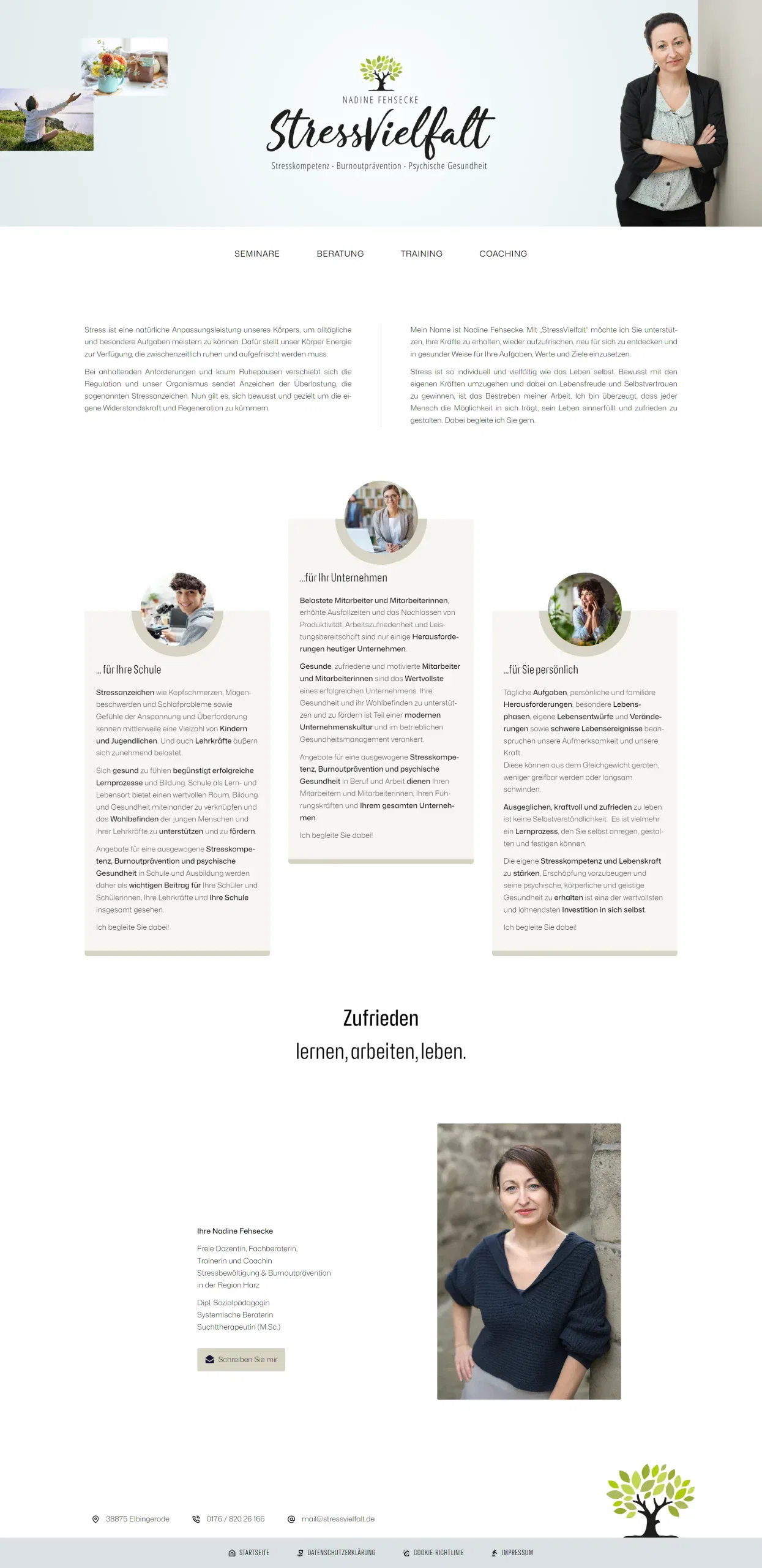 stressvielfalt,de. Website