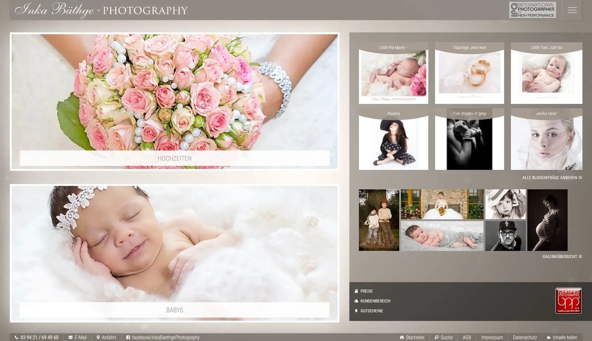 Webdesign | Inka Bäthge Photography