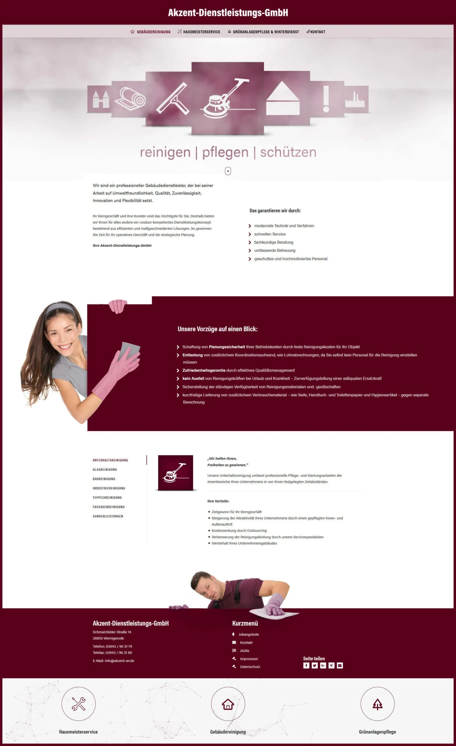 Webdesign | Akzent-Dienstleistungs-GmbH, Wernigerode