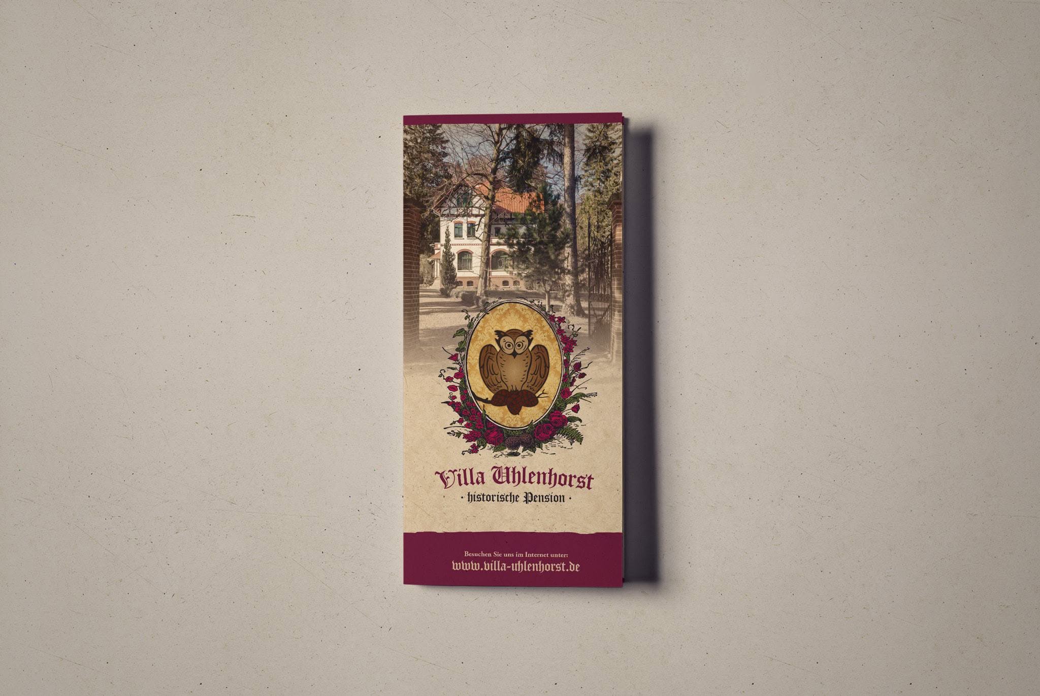 Flyer im Altarfalz | Villa Uhlenhorst, Wernigerode