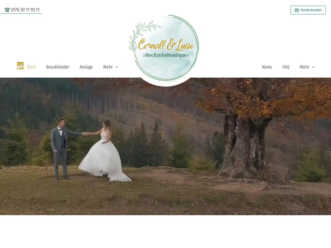 Website Hochzeitsboutique Harz
